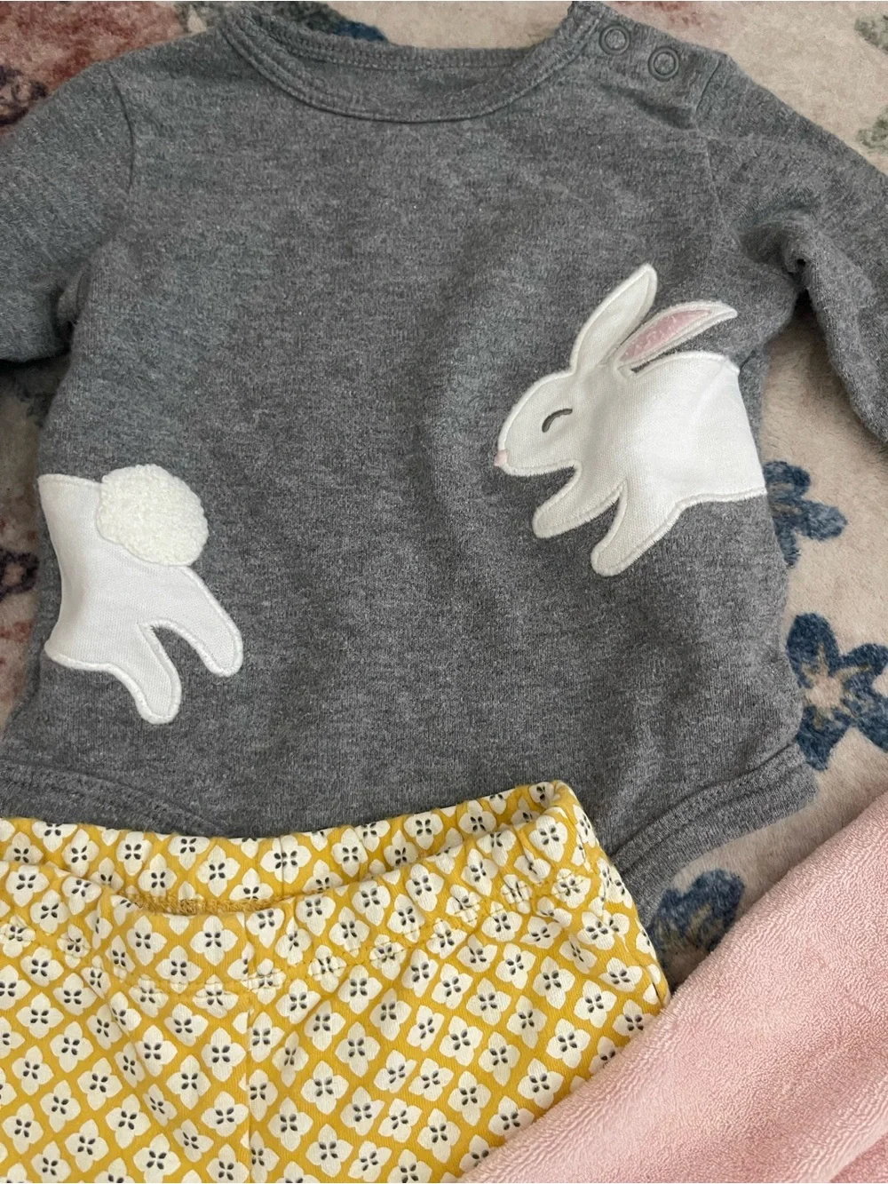 4-Piece Baby Girl Spring Bundle | 3 Months | Carter’s Bunny Set